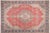 Blue Art Nouveau 1990's Vintage Coral/Blue Wool Rug - 9'5'' X 12'7'' For Sale - Image 8 of 10