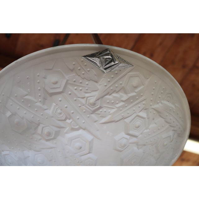 Art Deco Geometric Pendant by Muller Frères for Luneville, France, 1930s For Sale - Image 11 of 12