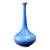 Vintage Tall Blue Ceramic Vase For Sale