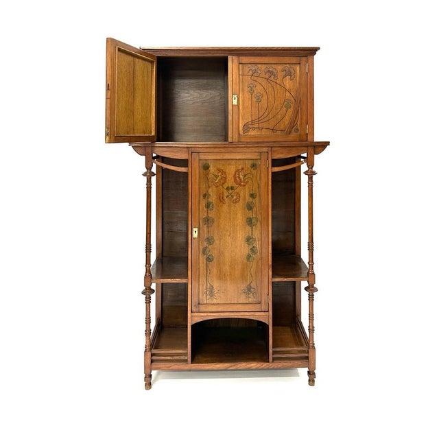 Antique Liberty Etagère by Ernesto Basile, 1910 For Sale - Image 3 of 6