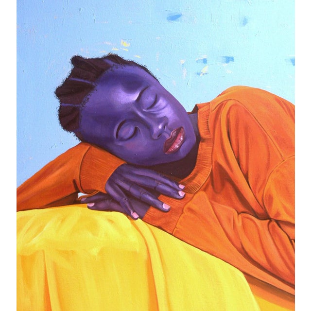 Ataraxy, Acrylic Painting on Canvas, Unique Contemporary Wall Art by Barnabas Macaulay, 2023 For Sale - Image 4 of 4