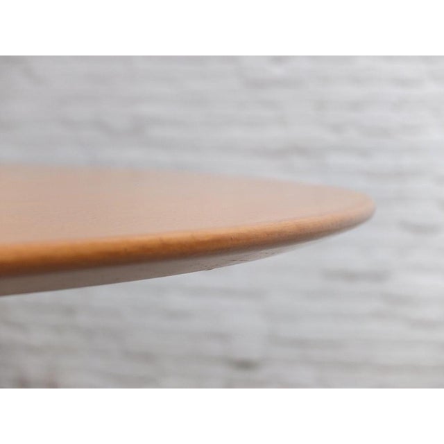 Large Circular Dining Table in Oak by Arne Jacobsen for Fritz Hansen, 1968 For Sale - Image 16 of 18