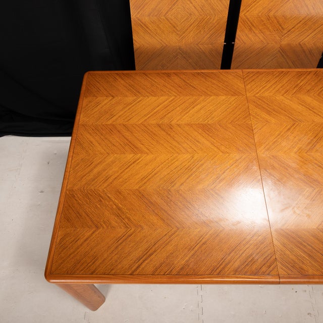 1980s 1980s Drexel Heritage Compatibles I Mid Century Modern Extendable Dining Table W/ 2 Leaves For Sale - Image 5 of 11