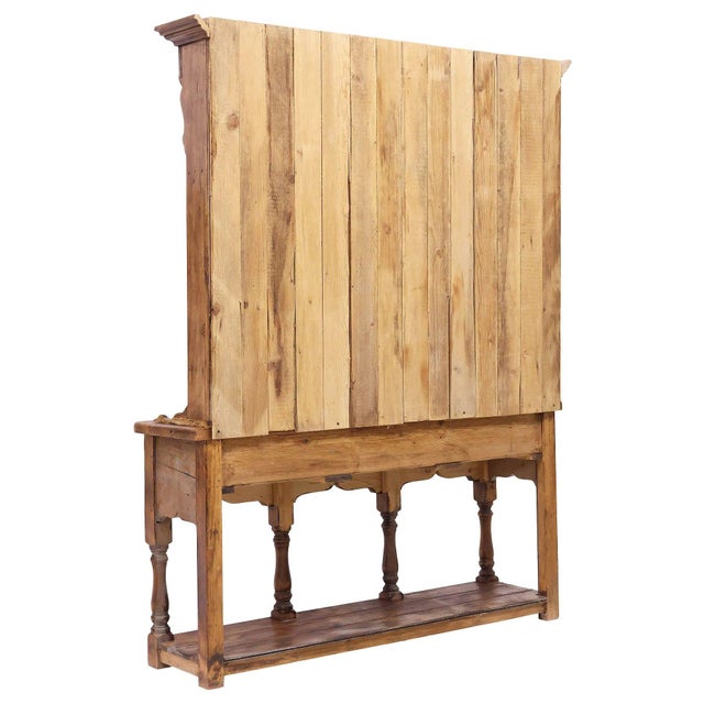 19th Century English Pine Dresser With Plate Rack, 19th Century For Sale - Image 5 of 5