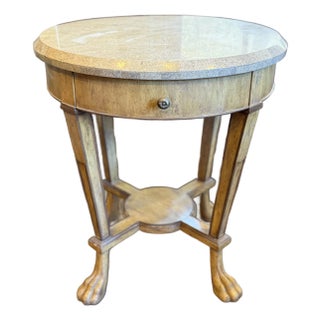 Kreiss Empire Stone Top Side Table For Sale