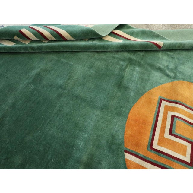 Galerie Shabab Collection Mid-20th Century Chinese Art Deco Room Size Carpet For Sale - Image 10 of 10