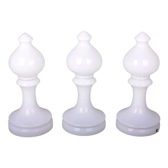 Glass Bishop Table Lamp attributed to Ivan Jakes, 1950s For Sale