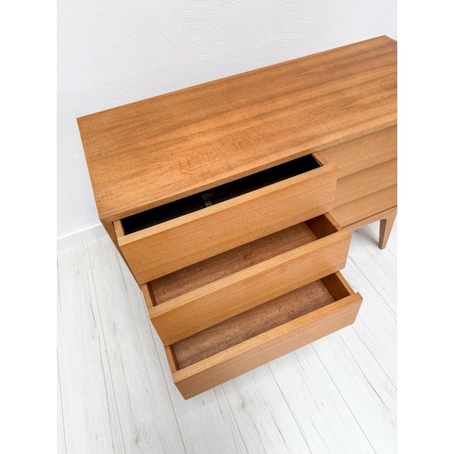 Wood Vintage German Walnut Chest of Drawers, 1950s For Sale - Image 7 of 10