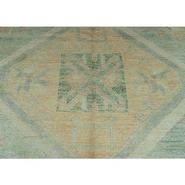 Turkish Turkish Oushak Rug 5' x 6'8" #19015 For Sale - Image 3 of 8