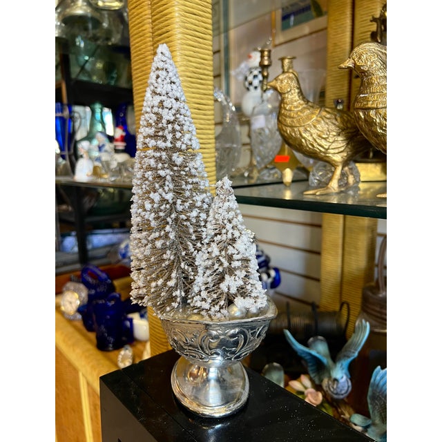 1980s Vintage Silver Snowman Arrangement Signed MacKenzie-Childs For Sale - Image 5 of 5