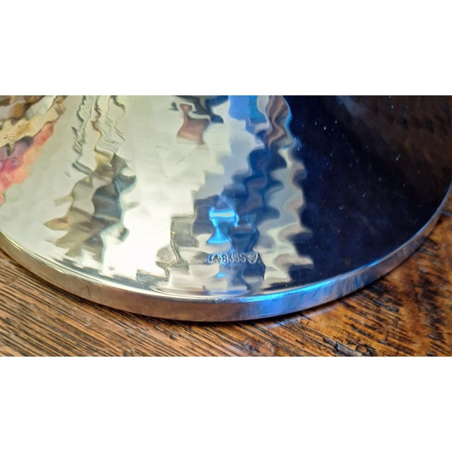 Art Deco Handmade Vase in 835 Silver by Lutz & Weiß, Pforzheim, 1930s For Sale - Image 4 of 5