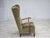 Danish Oak Highback Armchair with Velour Upholstery, 1960s For Sale - Image 9 of 18