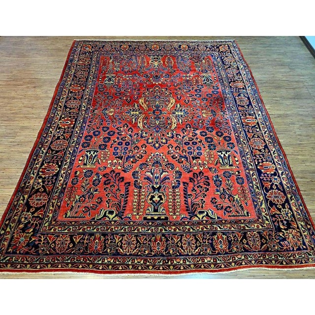 Antique Sarough Farahan Rug For Sale - Image 3 of 11