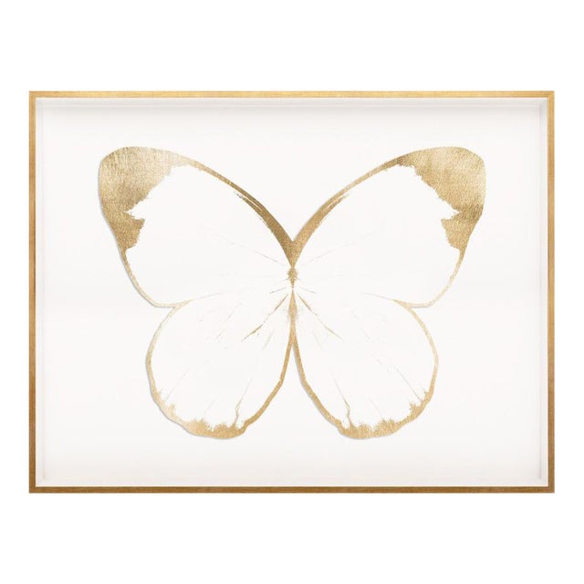 Butterfly Royale, White 2 Framed Artwork For Sale