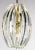Bent Glass Rib & Brass Chandelier in the Manner of Venini For Sale - Image 4 of 6