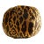 The House of Scalamandré Leopardo Sphere Pillow, Ivory, Gold & Black For Sale