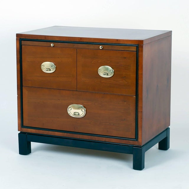 Midcentury Asian Modern Nightstands - A Pair | Chairish