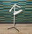 Mid-Century Modern White Wooden Tripod Valet Stand For Sale - Image 3 of 8