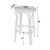 Coastal Ballito 30 in. Seat Height Oval Rattan Bar Stool with Footrest, French White, Yellow & Brown For Sale - Image 3 of 8