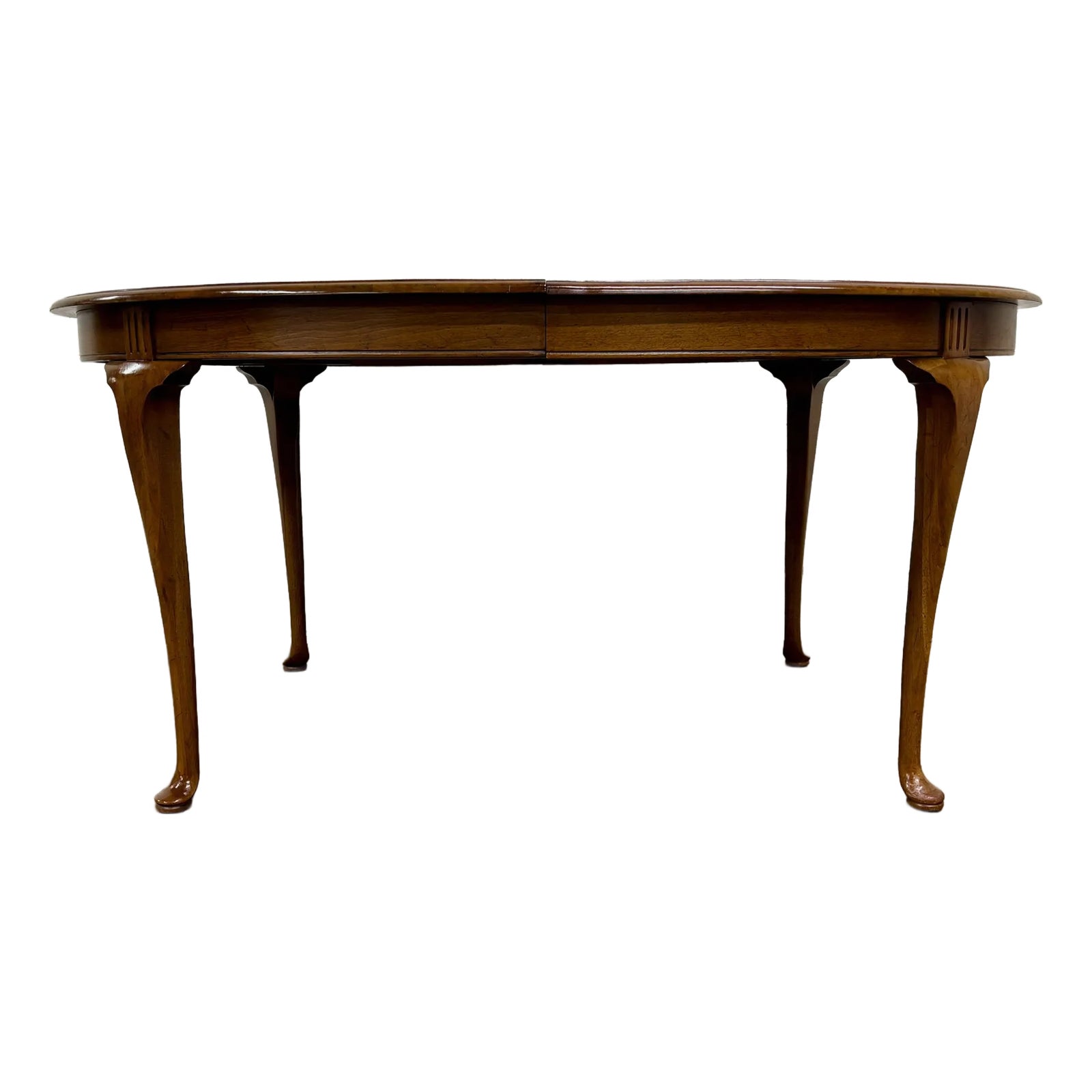 Vintage Davis Cabinet Co Queen Anne Style Cherry Oval Extension