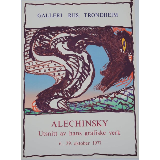 Pierre Alechinsky, Expo 1977, Lithograph For Sale - Image 9 of 9