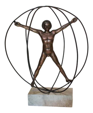 3D Version of the Vitruvian Man