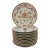 Mid 20th Century Armorial Porcelain Chinese Export Style Plates - 12 Pieces For Sale