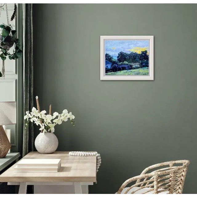 Contemporary Mendocino Sunset, Expressionist Oil Painting Landscape For Sale - Image 3 of 8