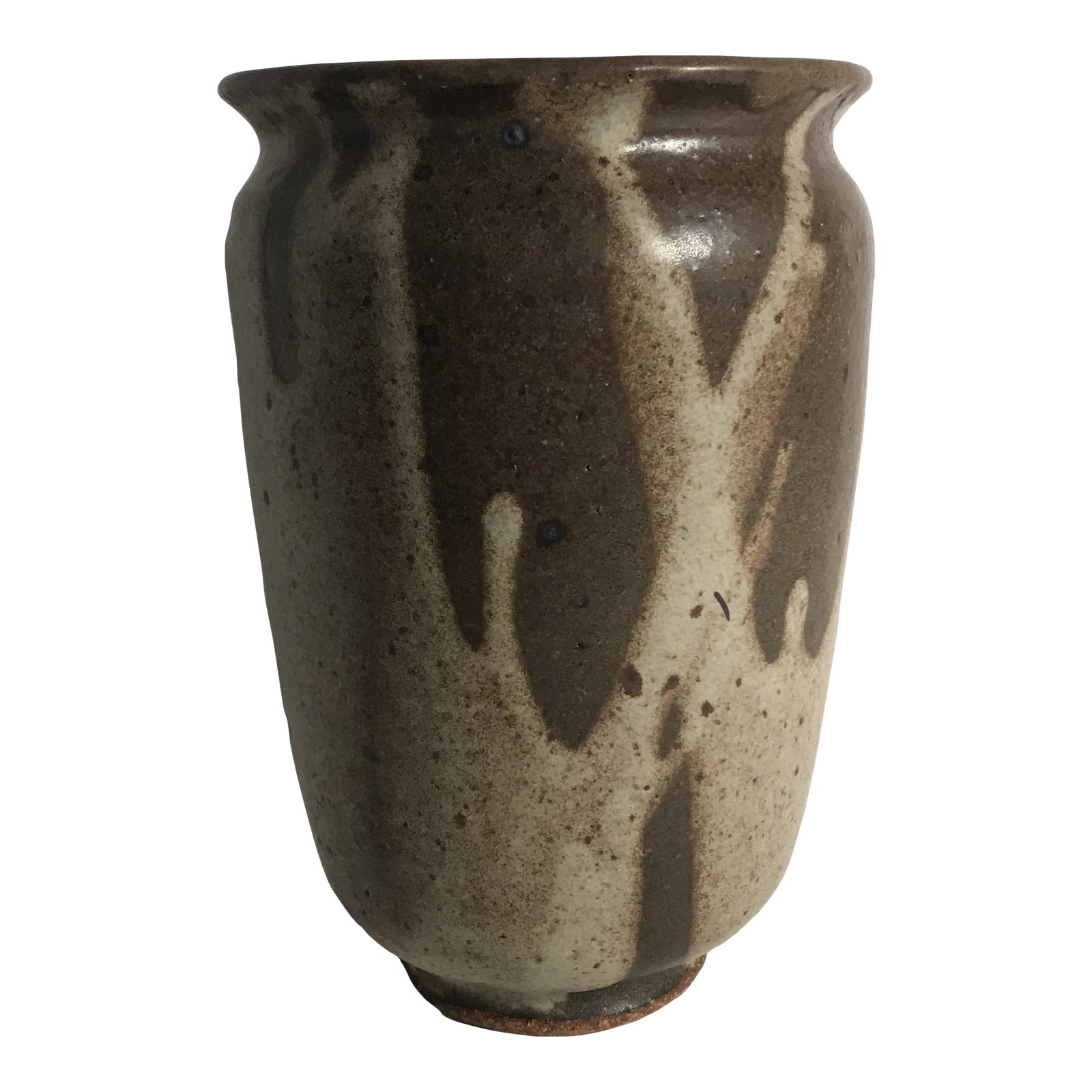 Japanese Vintage Vase 1860~70 幕末_花器_東北窯 Antique Japanese Makuzu Kozan Ceramic Pottery Satsuma Vase