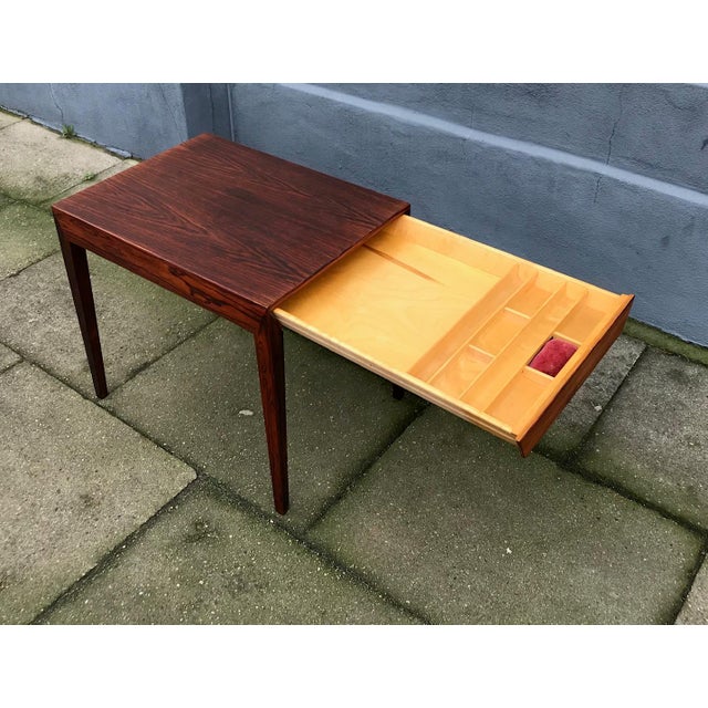 1960s Rosewood Side Table by Severin Hansen for Haslev Møbelsnedkeri, 1960s For Sale - Image 5 of 14
