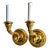 Pair of Italian Neoclassical Brass Single Arm Sconces For Sale