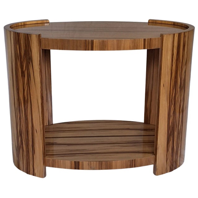 Contemporary LastChance!Estate Hard Maple Clear Lacquered Side Table For Sale - Image 3 of 10