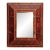 Vintage Spanish Revival Old World Oxblood Red & Gold Wall Mirror For Sale
