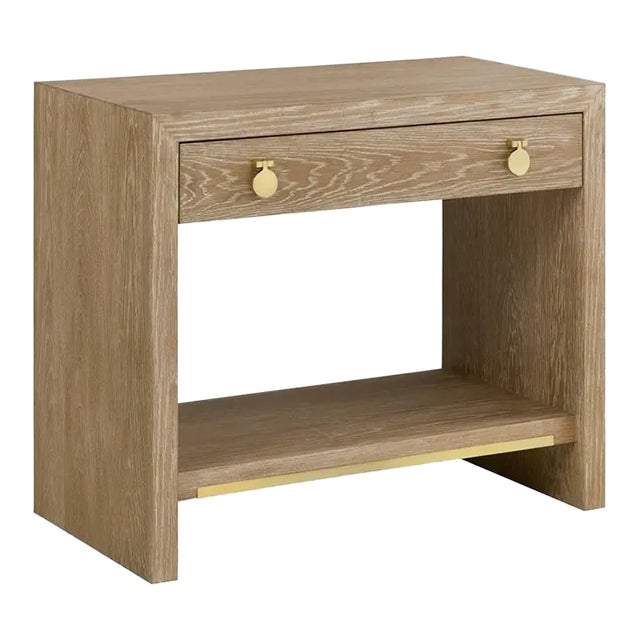 Mirage Bedside Table Weathered Oak Chairish