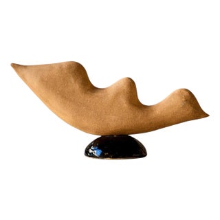 Envol Sculpture in Chamotte Stoneware by Thalia Dalecky For Sale
