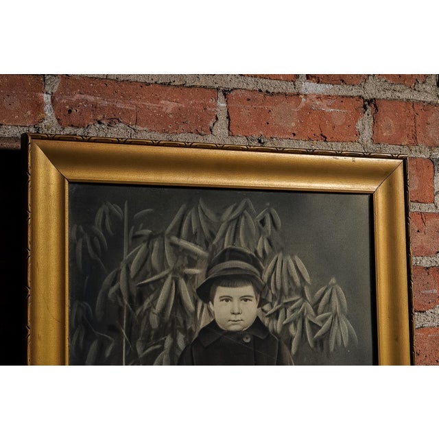 Illustration Late 19th Century Early Charcoal Illustration of Child in Coat For Sale - Image 3 of 5