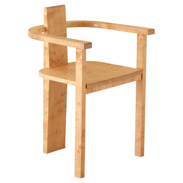 Swedish Birch Armchair, 1990s For Sale - Image 9 of 9