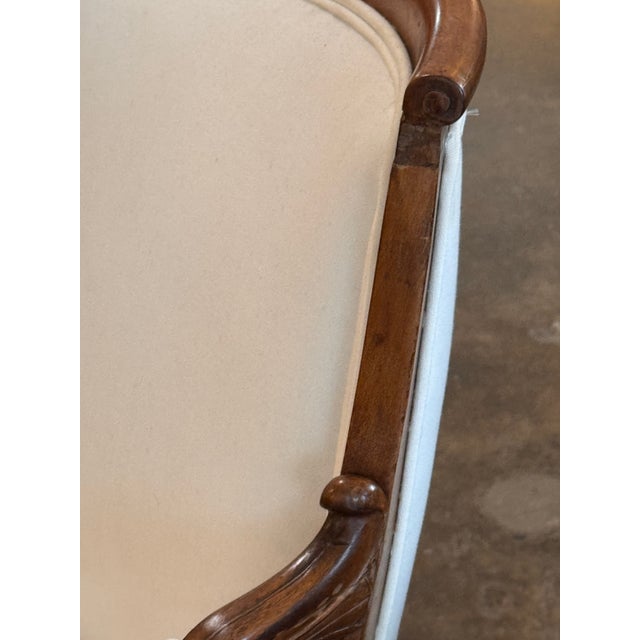 White 19th Century Pair of French Empire Armchairs For Sale - Image 8 of 16