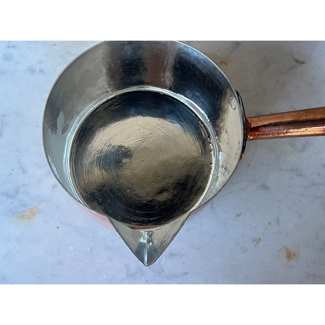 Tinned Patissier Pan With Spout by j.l. Grand, C. 1900 For Sale - Image 4 of 9