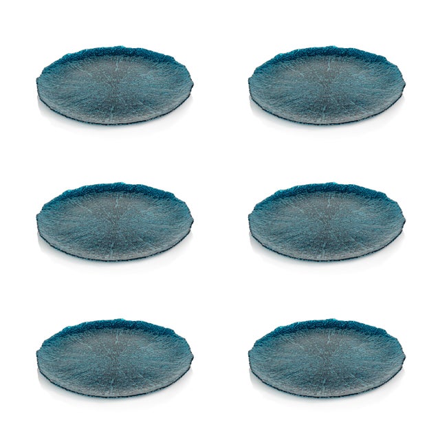 Exuma Blue Glass Plate Set is perfect for your home or as a gift for a friend or loved one. This stunning one of a kind...