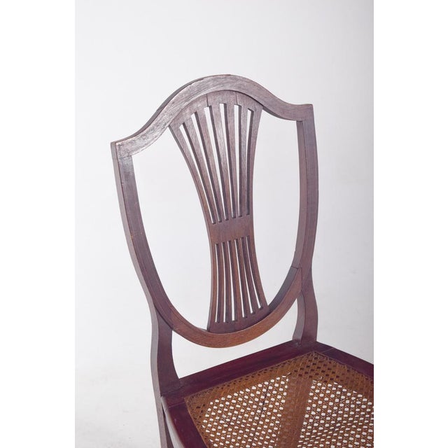 1950s Portuguese Dining Chair with Straw Seat, 1950s For Sale - Image 5 of 7