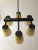 Ceiling Lamp with 6 Handmade Opaline Glass Shades from Lidokov, 1950s For Sale - Image 6 of 11