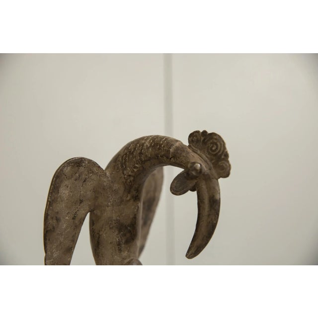 Figurative Vintage African Bronze Bird For Sale - Image 3 of 8