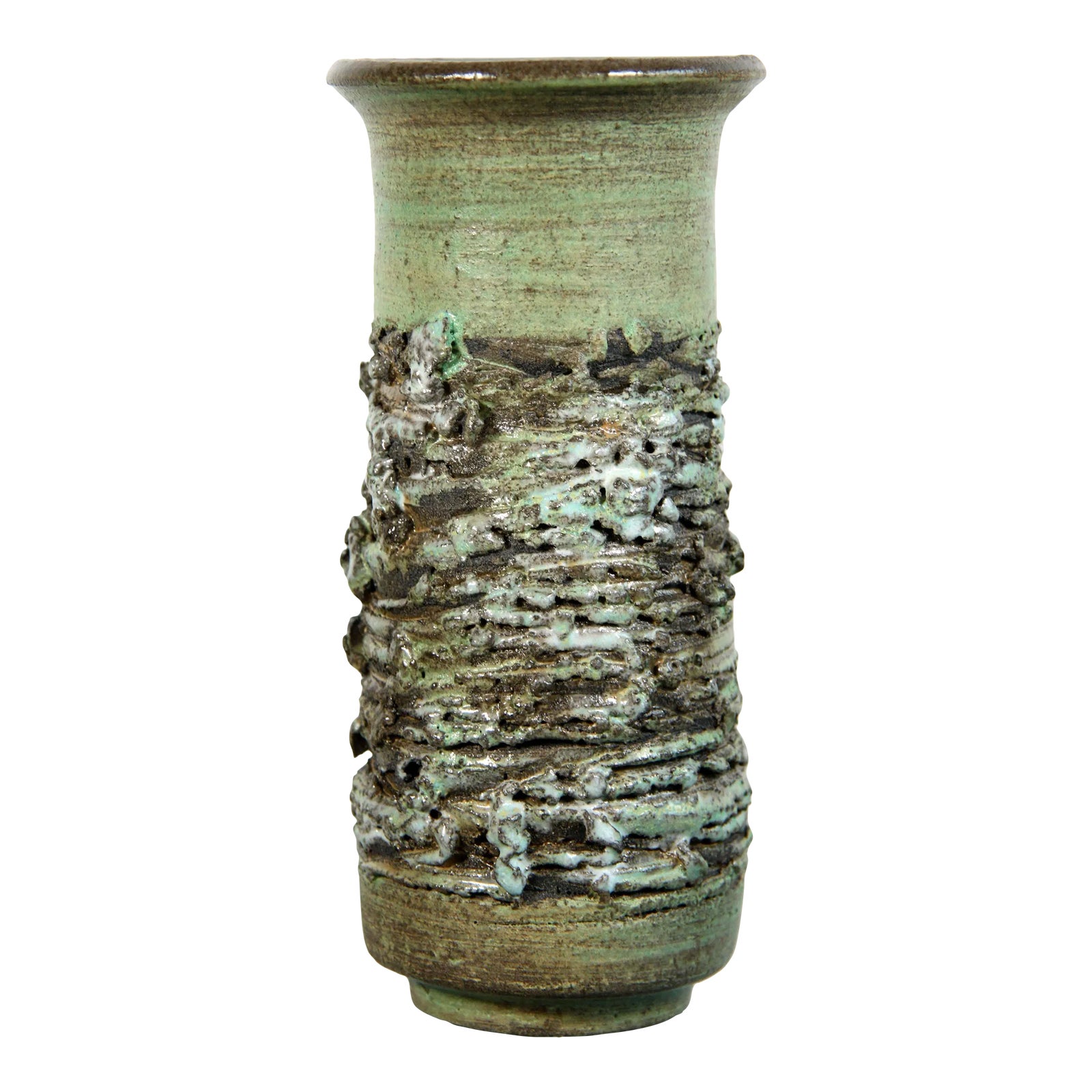 Brutalist Icelandic Lava Pottery Vase by Ragnar Kjartansson for Glit Studio Iceland