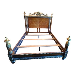1990s Vintage Pulaski King Size Poster Bed For Sale