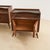 Wooden Bedside Tables with Glass Top, 1950s, Set of 2 For Sale - Image 4 of 9