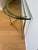 Vintage Italian Brass and Glass Demi-Lune Console Table For Sale - Image 15 of 18