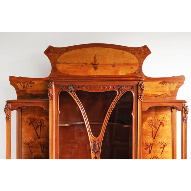 Art Nouveau Display Music Cabinet by Emile Gallé, France, 1905 For Sale - Image 9 of 18