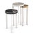 2020s Regina Andrew Andres Hair on Hide Mixer Table Set, Polished Nickel For Sale - Image 5 of 7