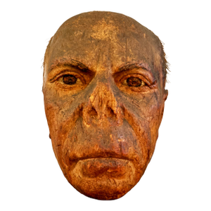 Vintage Hand Carved Hawaiian Coconut Head